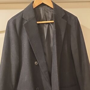 Uniqlo Dark Gray Men's Jacket with Satin Tag